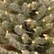 3ft. Snowy Concolor Fir with Snowy Pinecones Artificial Christmas Tree In Burlap Base, Warm White LED Lights